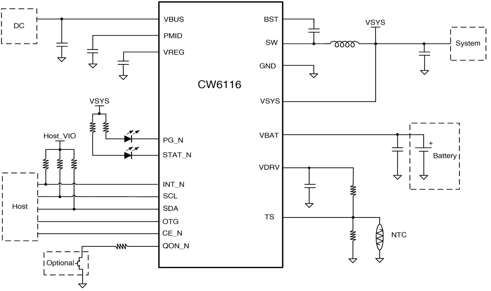 CW6116 3A¿ª¹ØÊ½³äµçоƬ֧³ÖµçÔ´õè¾¶ÖÎÀí